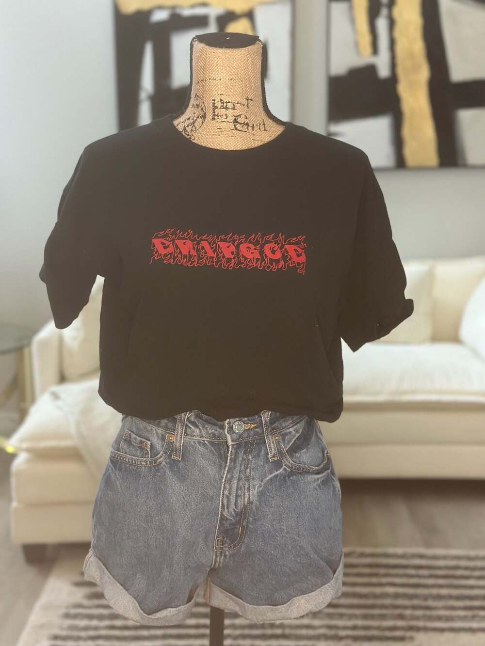 Black Drip God Streetwear Graphic T-Shirt